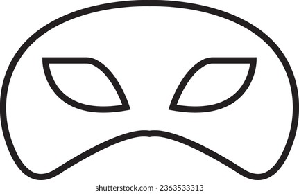 Masquerade vector icon on white background. Comic and tragic mask icon