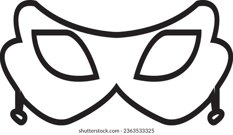 Masquerade vector icon on white background. Comic and tragic mask icon