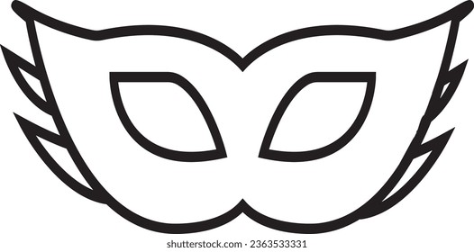 Masquerade vector icon on white background. Comic and tragic mask icon