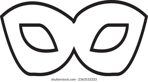 Masquerade vector icon on white background. Comic and tragic mask icon