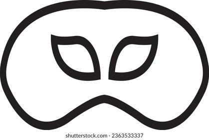 Masquerade vector icon on white background. Comic and tragic mask icon