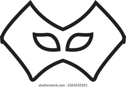 Masquerade vector icon on white background. Comic and tragic mask icon