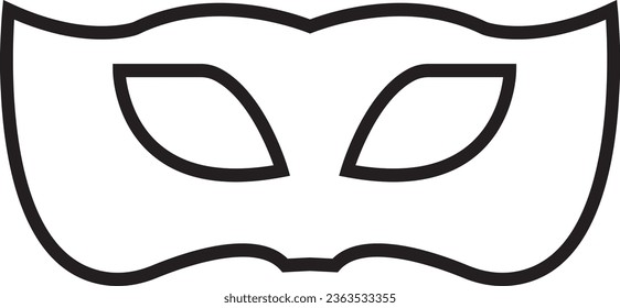 Masquerade vector icon on white background. Comic and tragic mask icon