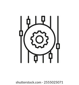 Mass customization icon Symbol mark in Outline style