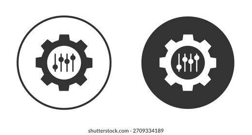 Mass customization icon symbol sign in solid style.