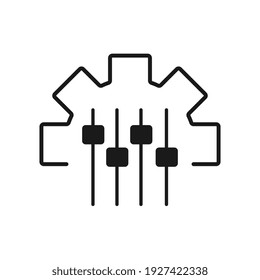 Mass Customization Vector Line Icon. Customisation Concept. Flat design icon