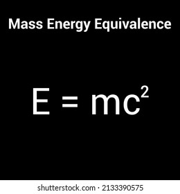 Mass enegry equivalence formula in physics