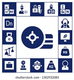  mass icon set. 17 filled mass icons.  Simple modern icons about  - Periodic table, Dimension, Weight, Weights, News reporter, News report, Press, Priest