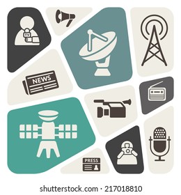 Mass media background