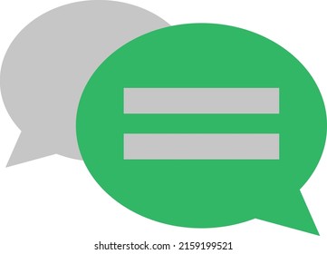 Charla de medios masivos, ilustración, vector sobre fondo blanco.