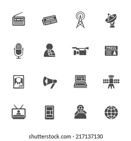 Mass Media Icon Set