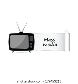 mass media icon vector illustration