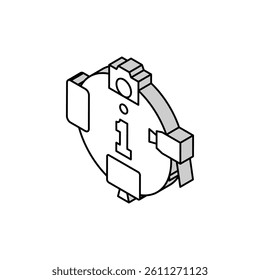 mass media isometric icon vector. mass media sign. isolated symbol illustration