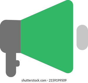 Mass Media Megaphone, Illustration, Vector On A White Background.