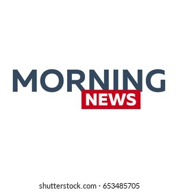 Mass Media. Morning News Logo For Television Studio. TV Show