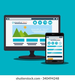 Mass media news graphic design with icons, vector illustration