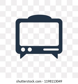 Mass media vector icon isolated on transparent background, Mass media transparency concept can be used web and mobile