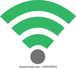 Mass media wifi, illustration, vector on a white background.
