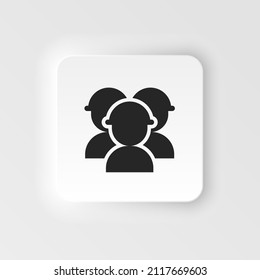 Mass production, engineer neumorphic style vector icon. Simple element illustration from UI concept. Mass production, engineer neumorphic style vector icon. Infographic concept