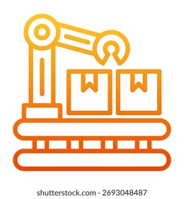 Mass Production Icon Element For Design And Vector