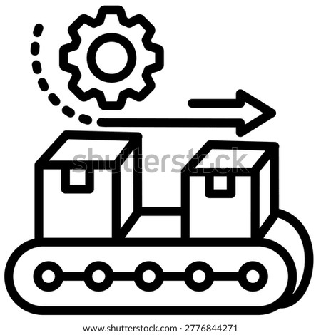 Mass Production Icon Element For Design