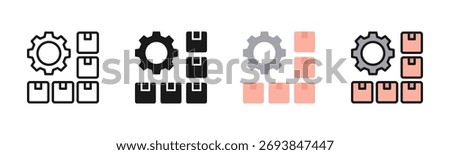 Mass Production Icon Pack In Multiple Styles