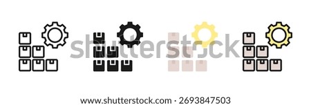 Mass Production Icon Pack In Multiple Styles