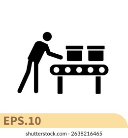 mass production icons  symbol vector elements for infographic web