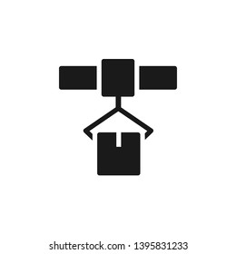 Mass production, package icon - Vector. Simple element illustration from UI concept. Mass production, package icon - Vector. Infographic concept vector illustration. on white background