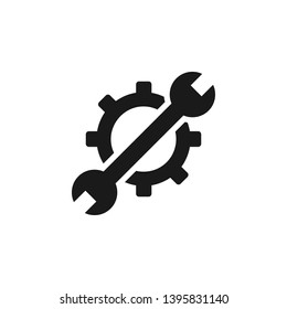 Mass production, settings icon - Vector. Simple element illustration from UI concept. Mass production, settings icon - Vector. Infographic concept vector illustration. on white background