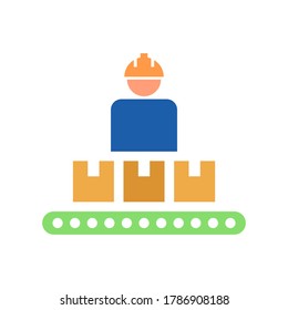 mass production vector icon logo design