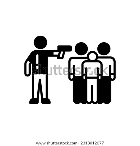 Mass Shooting icon in vector. Illustration