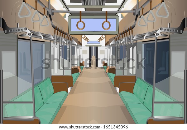 Mass Transit Railway\
illustration design appears in. flat illustration Mass Transit\
Railway appears from inside. suitable for making animated cartoon\
backgrounds.