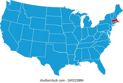 Massachusetts map