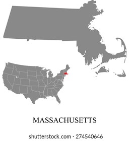 Massachusetts map