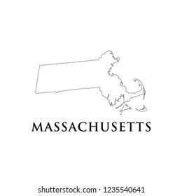 Massachusetts Map Icon Vector Illustration Stock Vector (Royalty Free ...