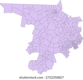 Polígono do Vetor do Condado de Middlesex em Massachusetts baseado nos Dados do Censo 2020 do Tiger