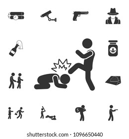 Massacre icon. Simple element illustration. Massacre symbol design from Crime collection set. Can be used for web and mobile on white background