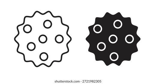 Ícone de bola de massagem ícone simples plano. Versão linear - stock vetor.