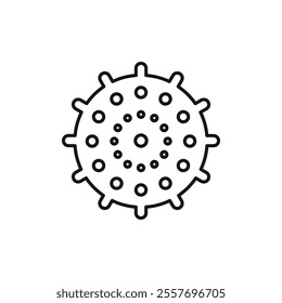 Massage ball icon Isolated flat vector in outline
