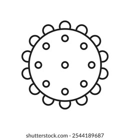 Massage ball icon. isolated vector icon.