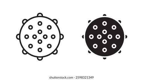 Massage ball icon outlined icon vector collection.