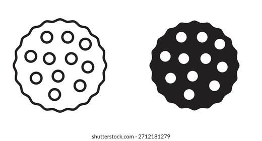 Ícone de bola de massagem no vetor. Tipo de logotipo