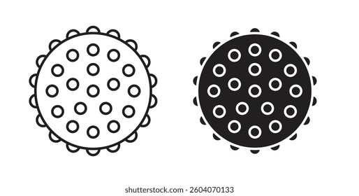 Massage ball icons. thin line vector icons
