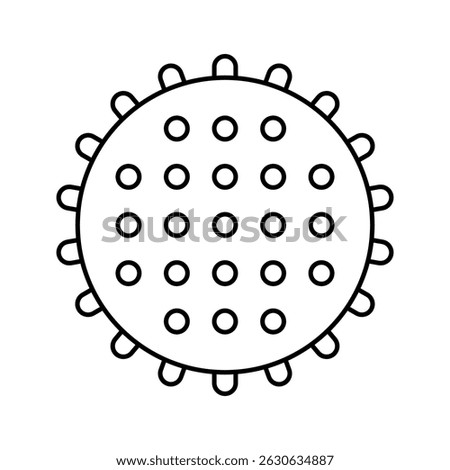 Massage ball line icon editable stroke modern vector for wellness fitness applications health-related websites apps  promotional materials massage therapy relaxation orthopedics and rehabilitation