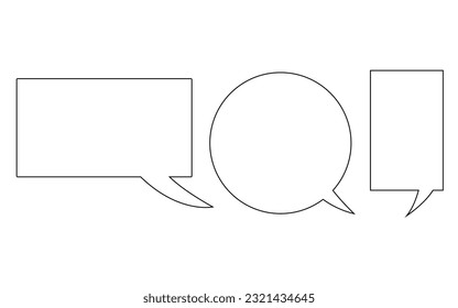 Massage box icon set on a white background, easily editable icon set for your design, illustration vector art