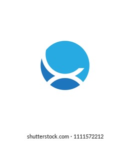 massage chair blue circle logo vector