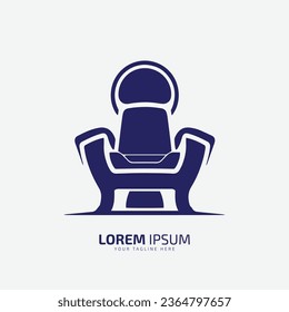 massage chair logo design template Vector illustration of a modern chair. on white background - Shutterstock ID 2364797657