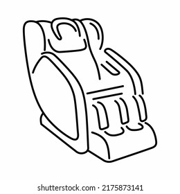 "Massage chair" vector outline object - Shutterstock ID 2175873141