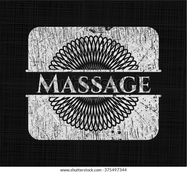 Massage Chalkboard Texture Stock Vector Royalty Free 375497344